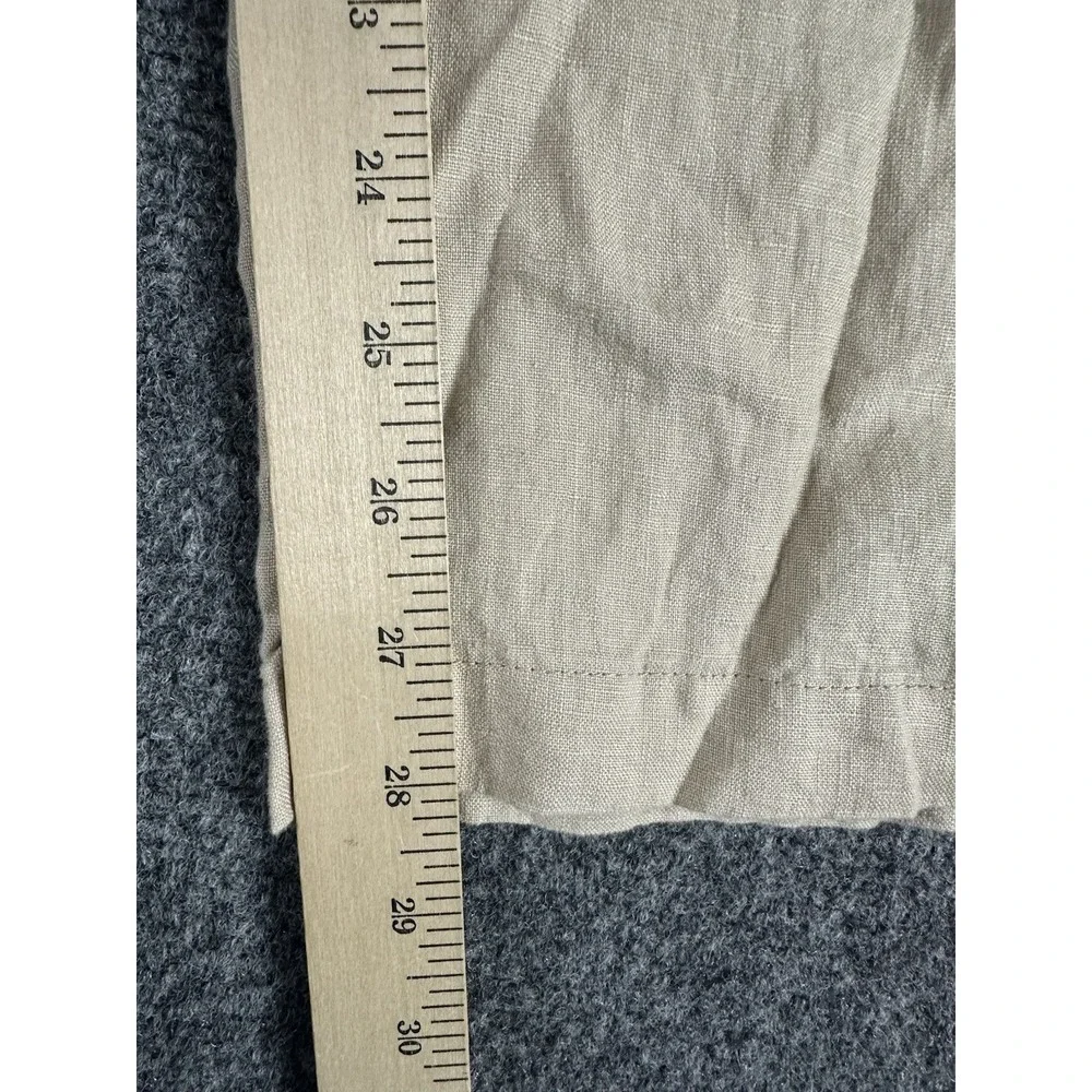 Quince 100% European Linen Drawstring Beach Pants Driftwood Chambray Mens L